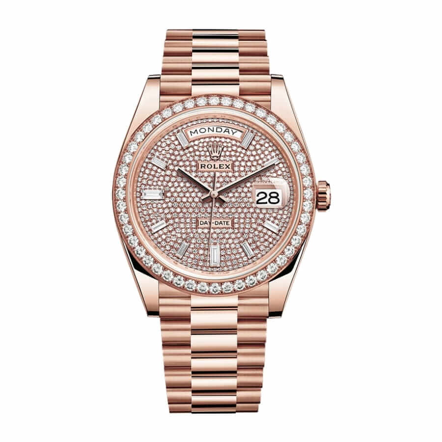 228345RBR-unitedluxury-rose-left Rolex Day-Date 228345RBR Chocolate Dial - Image 1