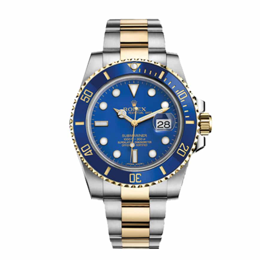 Rolex-Submariner-Date-Two-Tone-Blue-Dial-16613-Replica-1 Rolex Submariner Date 16613 Bluesy Two Tone Blue Dial - Image 1