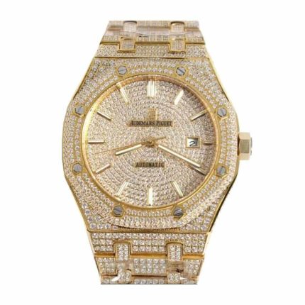 Audemars Piguet Royal Oak Iced Out Yellow Gold 15400SR.OO.1220SR.01