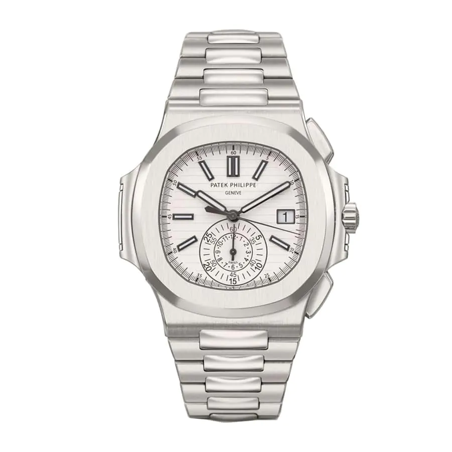 patek-philippe-nautilus-chrongaph-5980-1a-019-replica Patek Philippe Nautilus Chronograph 5980/1A-019 White Dial - Image 1