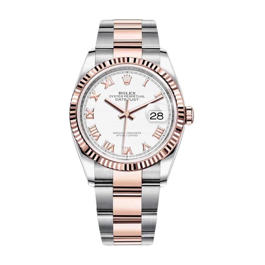 rolex-datejust-126231lc-36mm-steel-gold-automatic-white-dial Rolex Datejust 126223 Two-Tone - Image 1