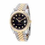 Rolex Datejust 12633BKDJ Steel Gold Automatic Black And Diamond Dial Jubilee - Image 2