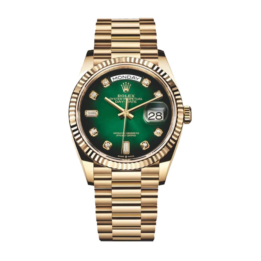 rolex-day-date-36-yellow-gold-green-dial-118238 Rolex Day-Date 118238 President Green Dial - Image 1