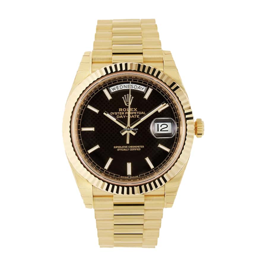rolex-day-date-40mm-228235 Rolex Day-Date 228235 Rose Gold Green Roman Dial - Image 1