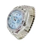 Rolex Day-Date Platinum 228396TBR Ice Blue Baguette - Image 2